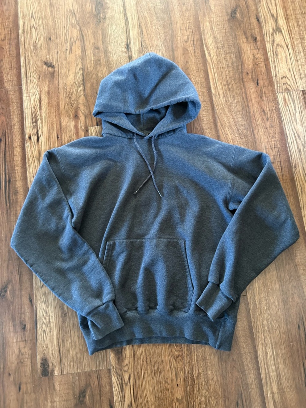 Adult Small Charcoal Gray Hooded Sweatshirt